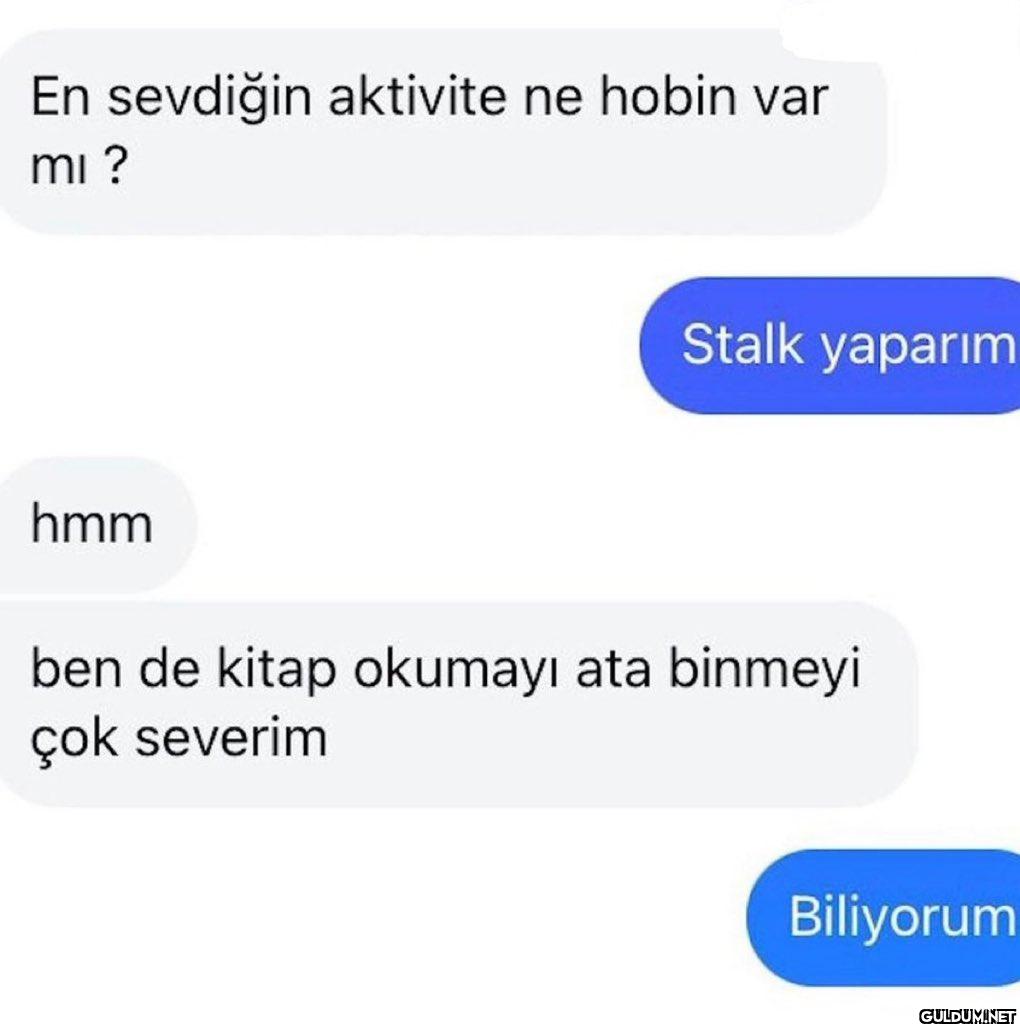 En sevdiğin aktivite ne...
