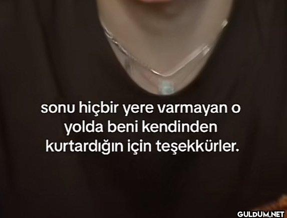 sonu hiçbir yere varmayan...