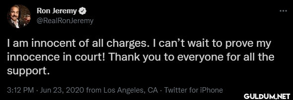 I am innocent of all...