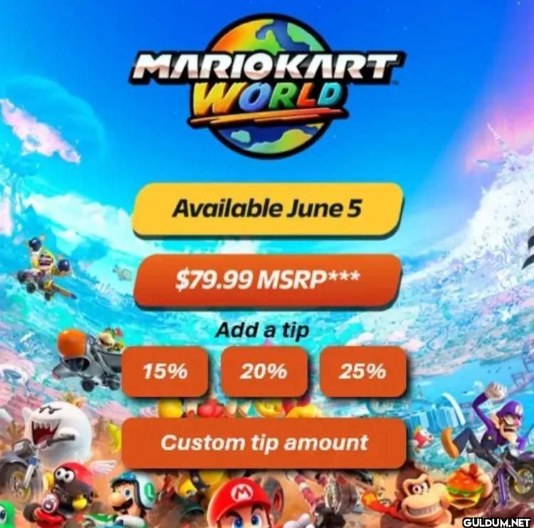 MARIOKART WORLD Available...