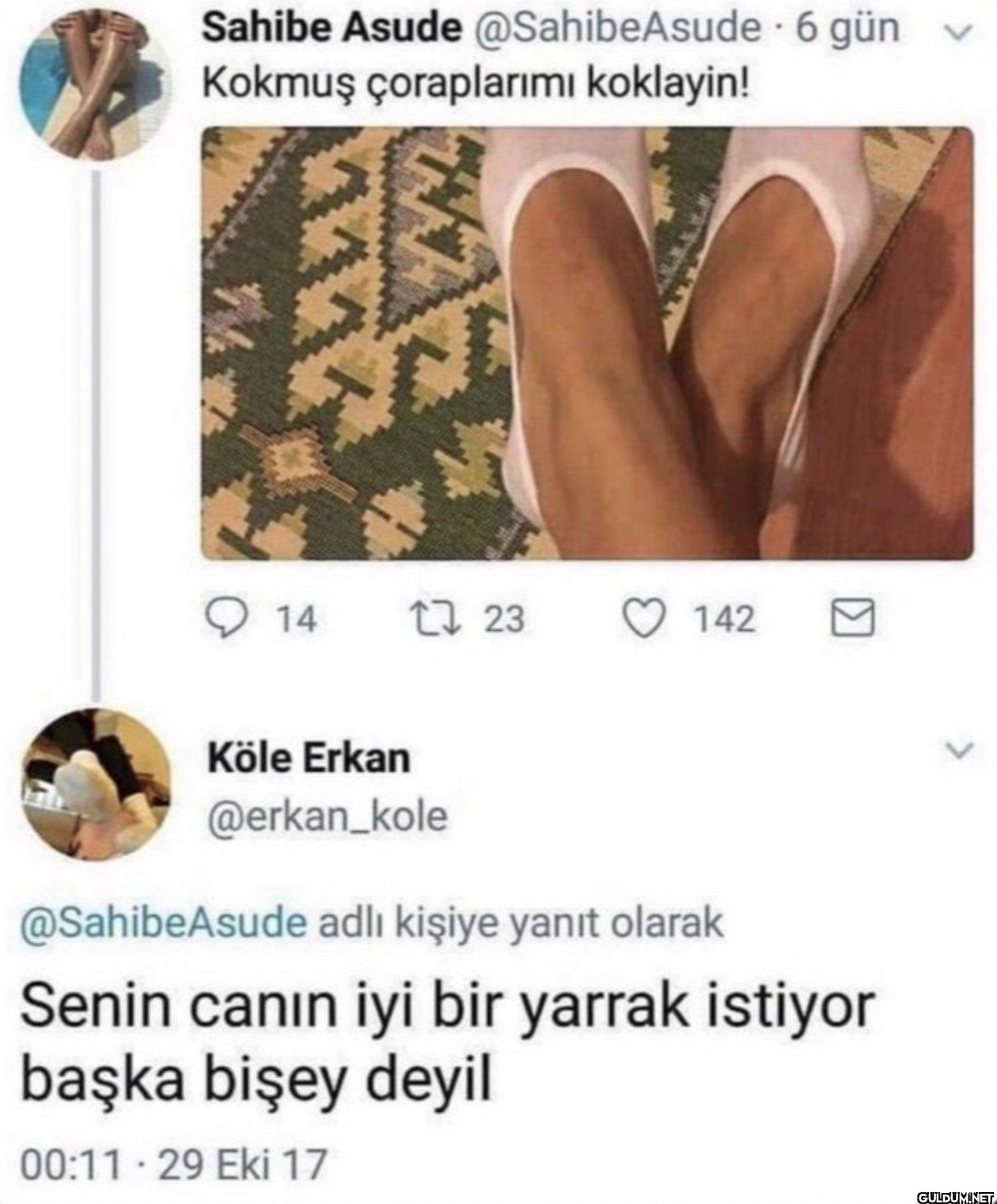 6 gün Kokmuş çoraplarımı...