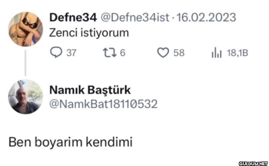 16.02.2023 Zenci istiyorum...