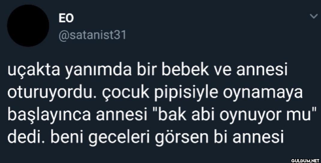 uçakta yanımda bir bebek...