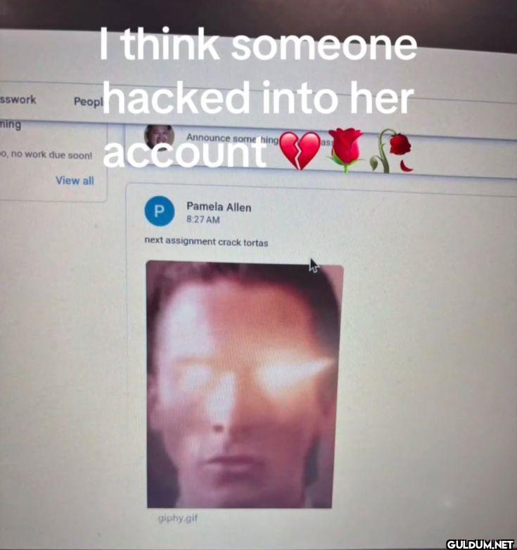 I think someone hacked...