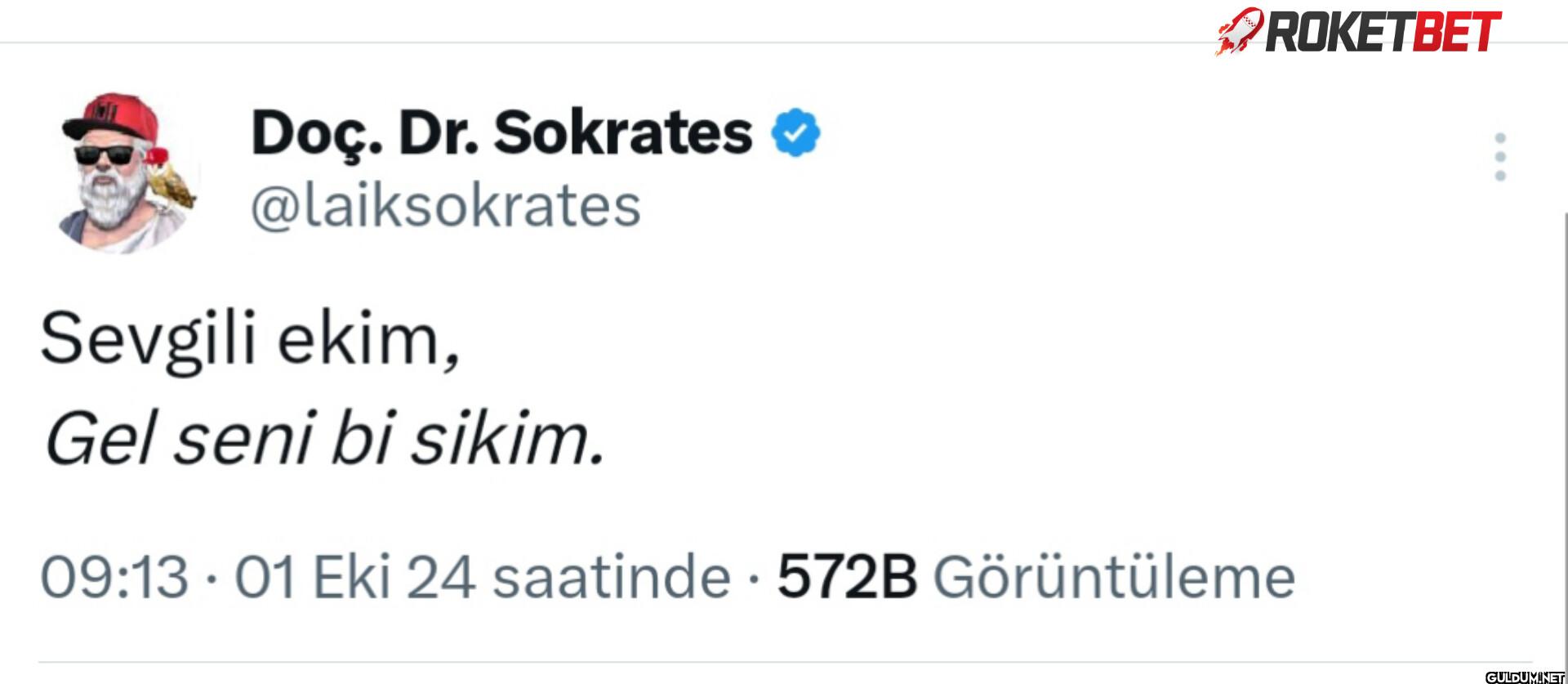 Sevgili ekim, ROKETBET Gel...