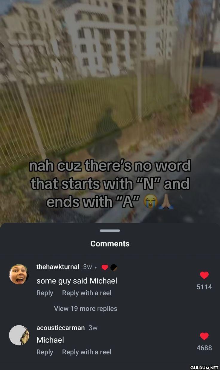 nah cuz there's no word...