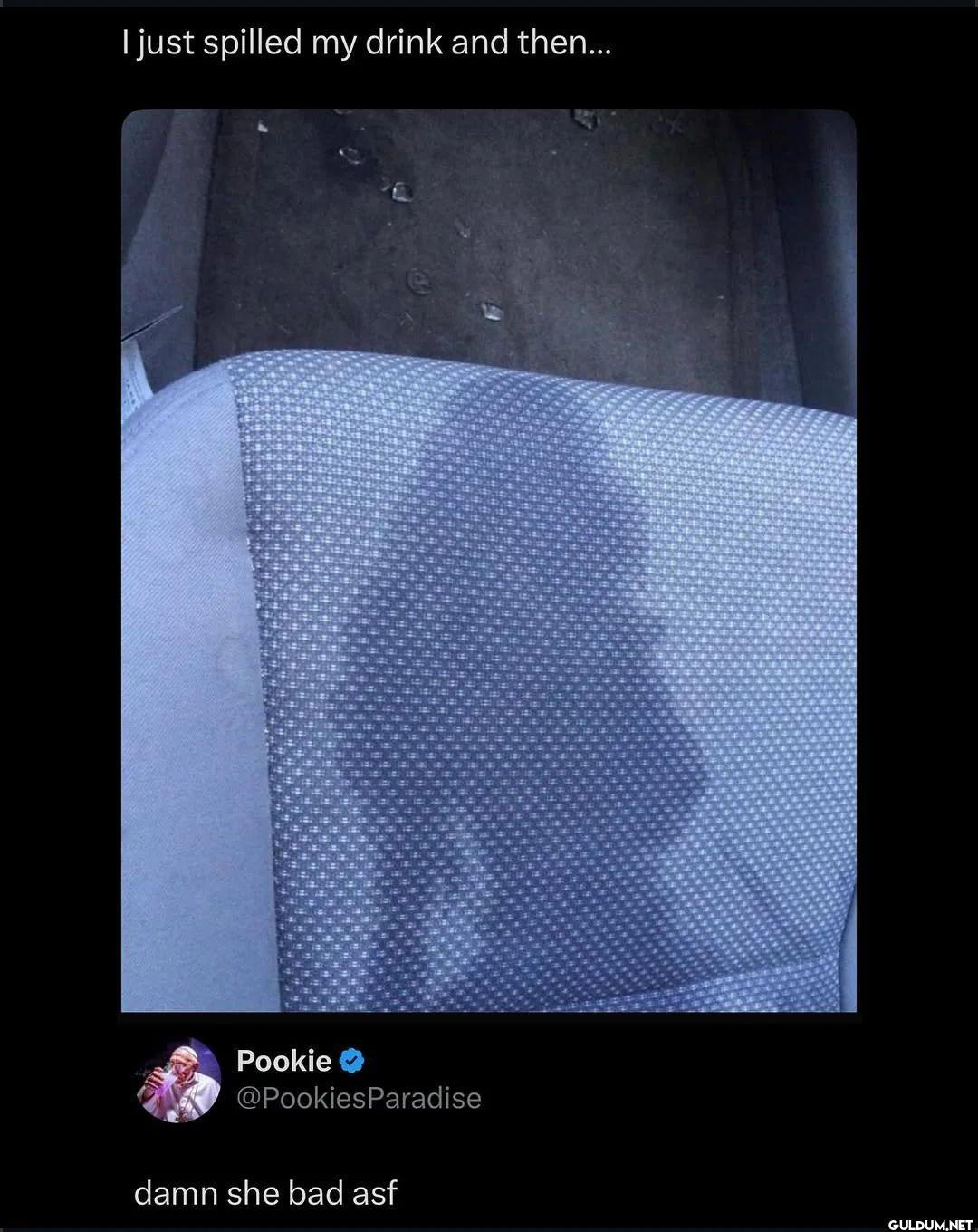 I just spilled my drink...