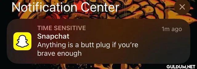 Notification Center TIME...