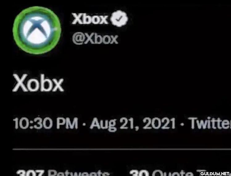 Xobx , 2021 Twitter 307 30