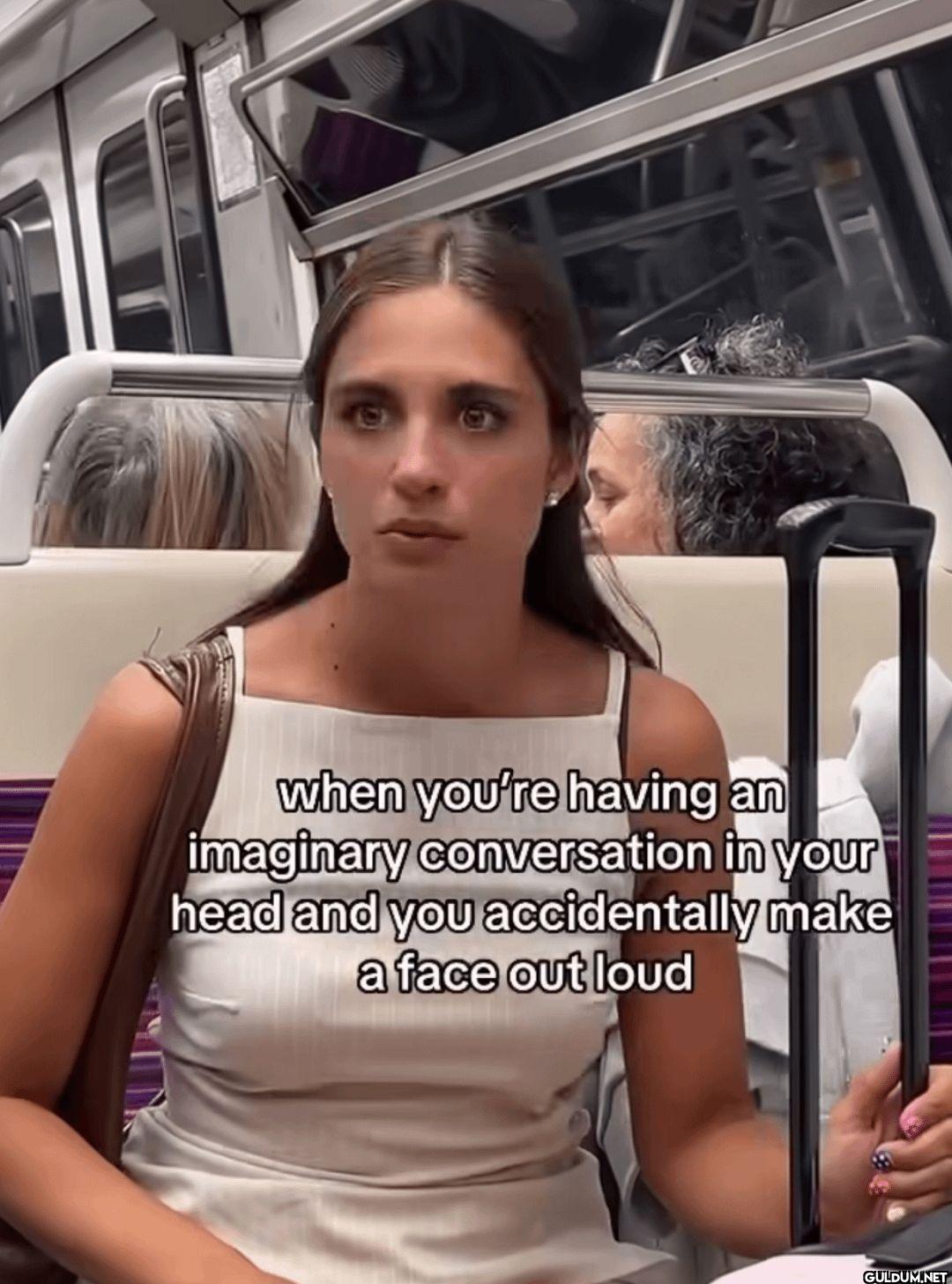 when you're having an...
