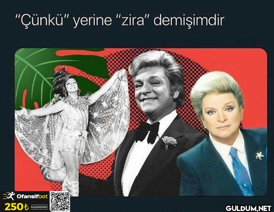 "Çünkü" yerine "zira"...