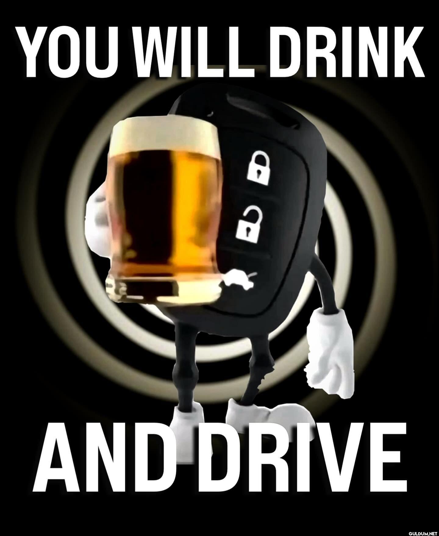 YOU WILL DRINK AND DRIVE