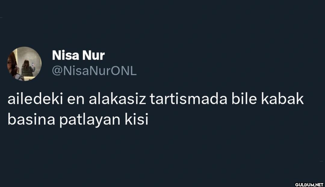 ailedeki en alakasiz...