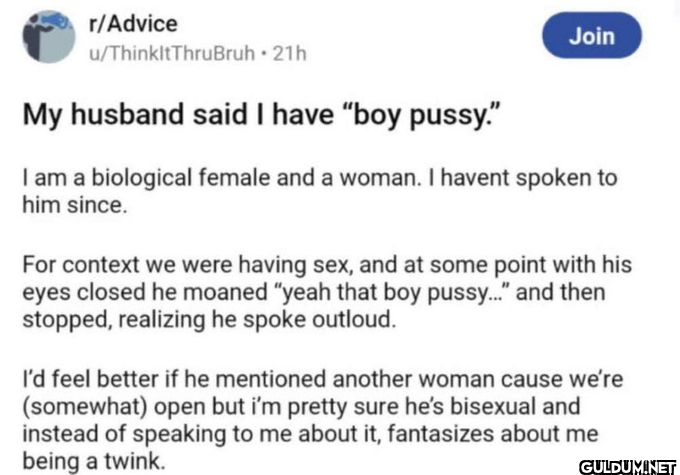 r/Advice u/ThinkltThruBruh...