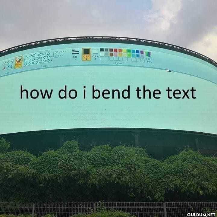 how do i bend the text