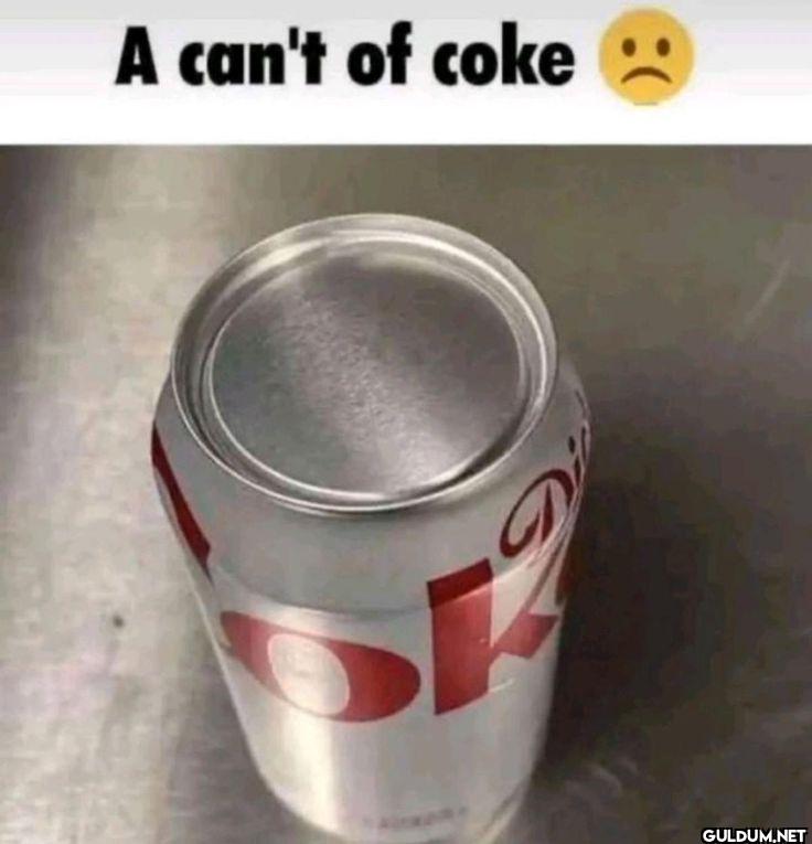 A can't of coke の ):