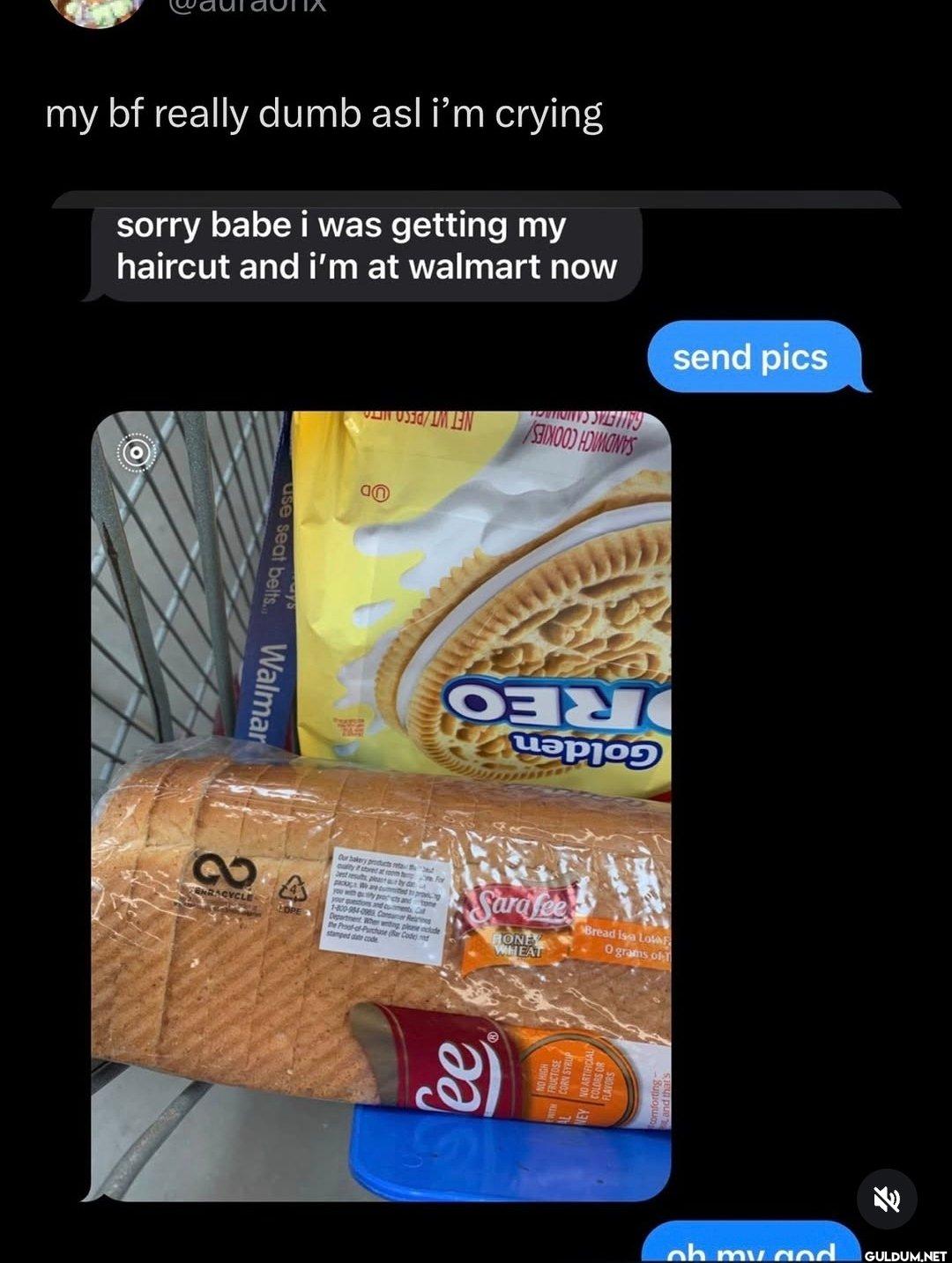 Lmao    my bf really dumb...