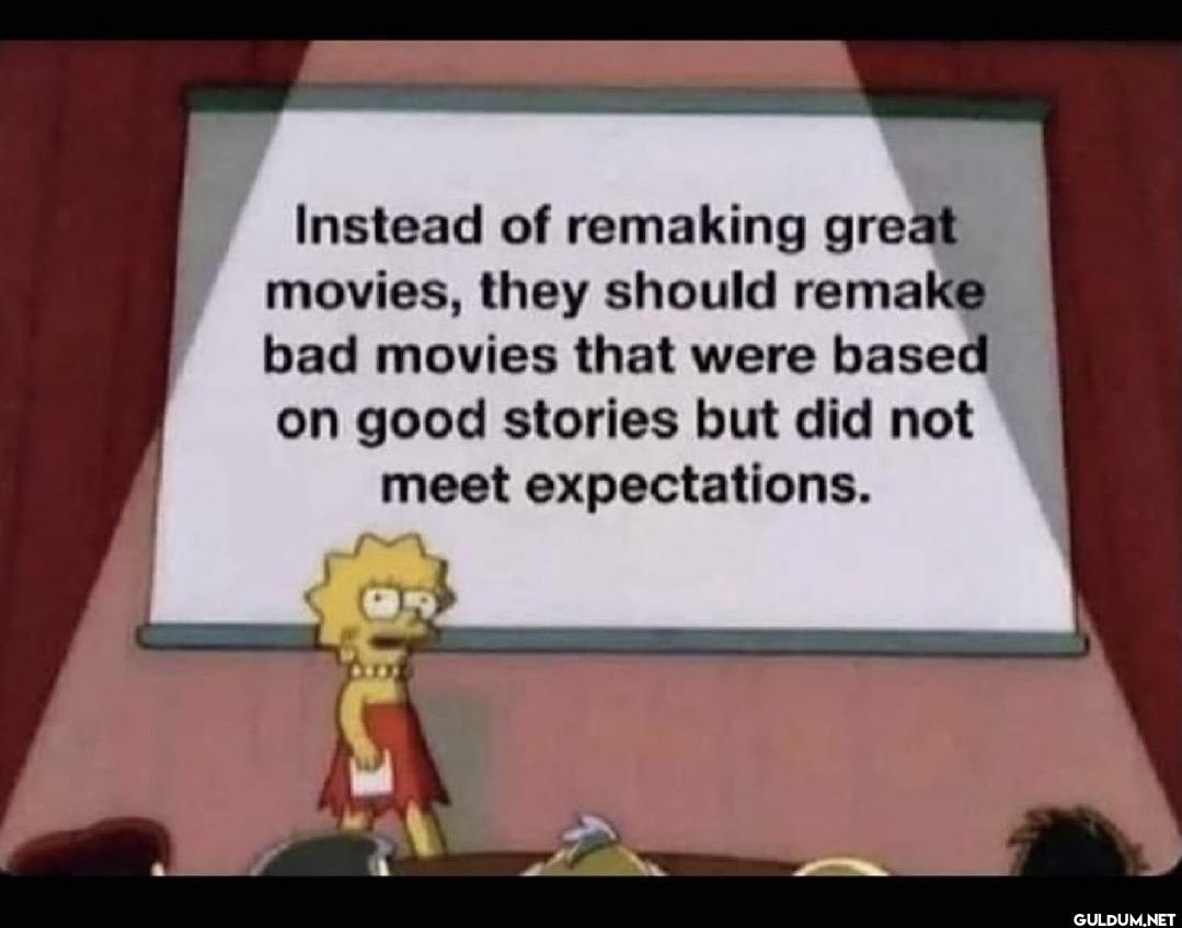 Instead of remaking great...
