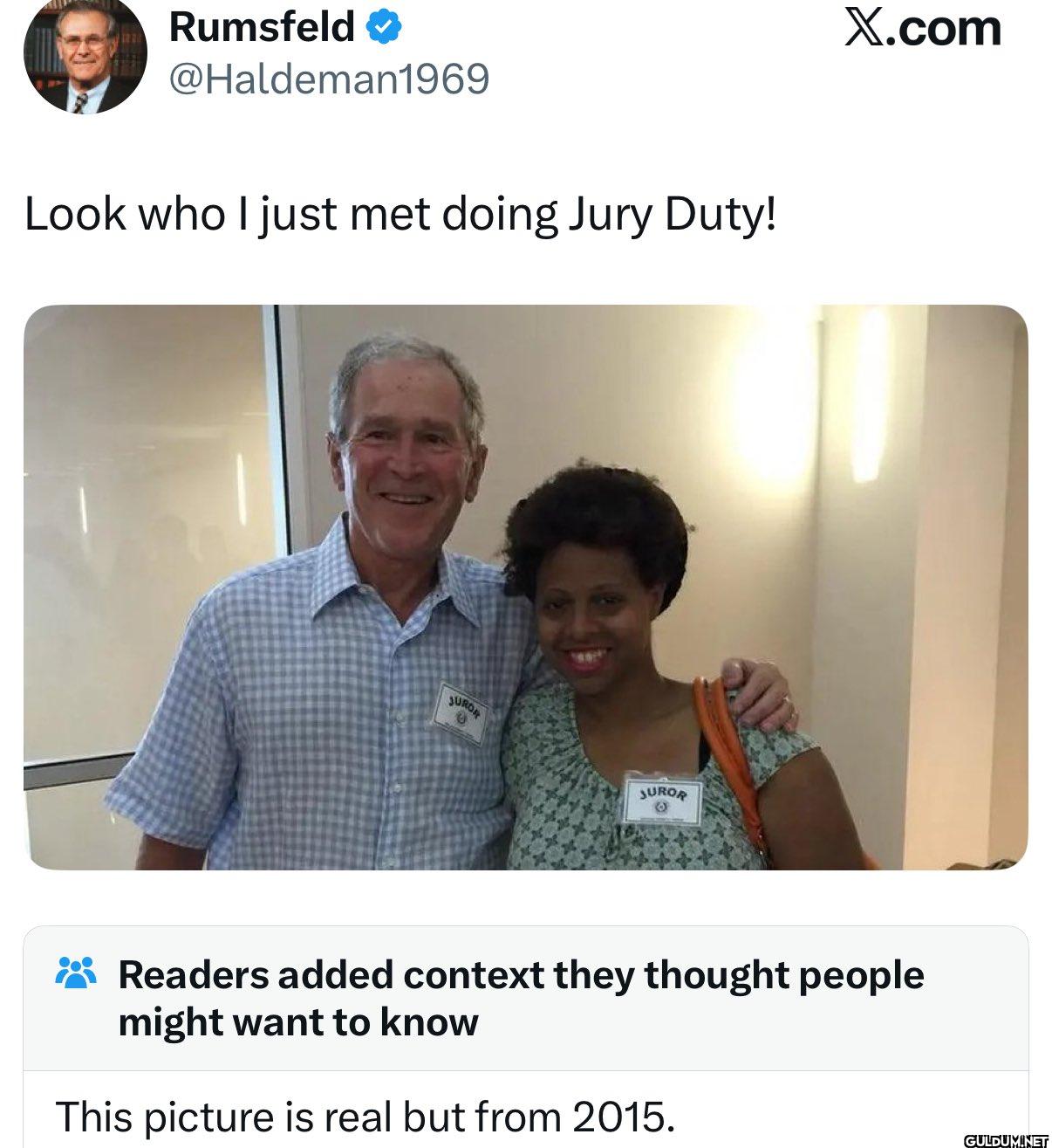 Look who I just met doing...