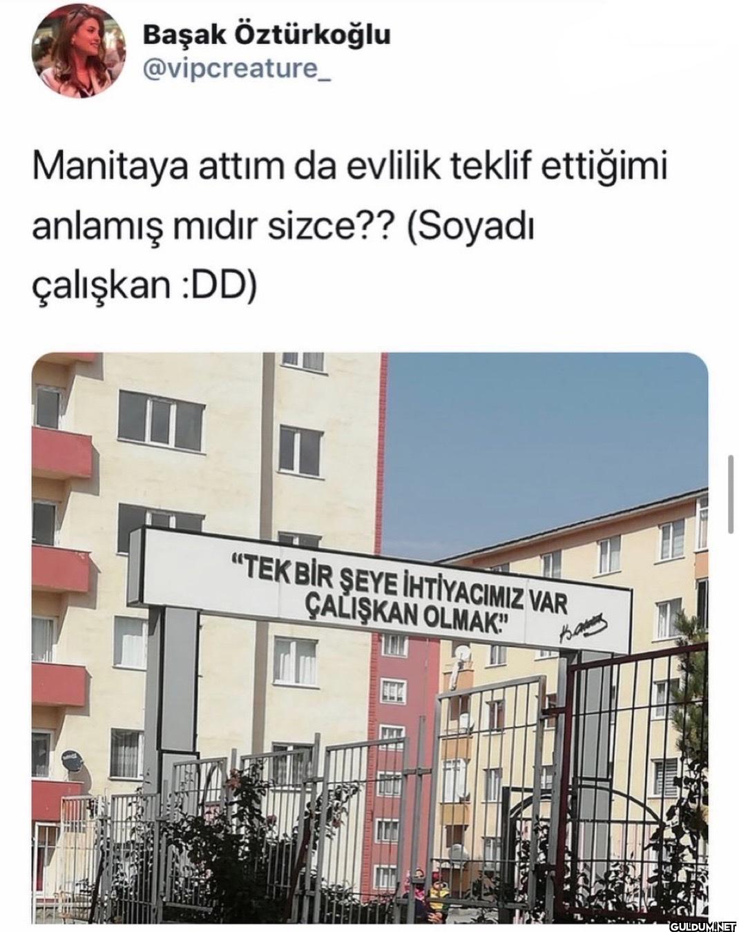 Manitaya attım da evlilik...