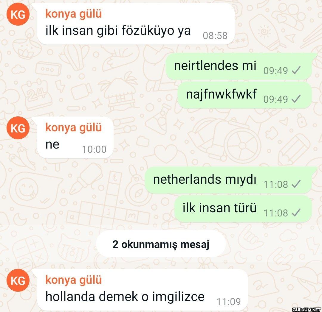 ben bir de hazırlık okudum...