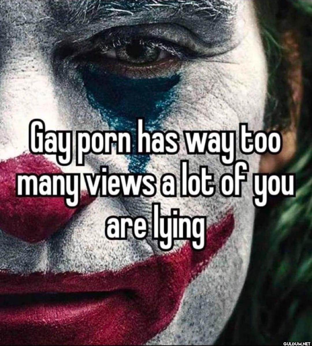 Gay porn has way too many...