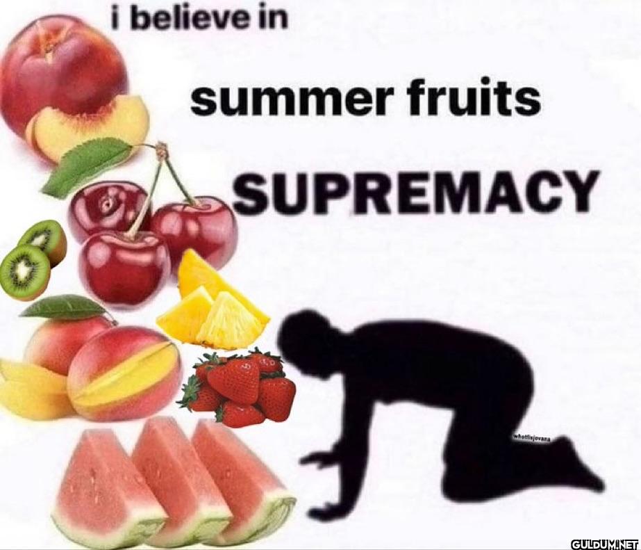 i believe in summer fruits...