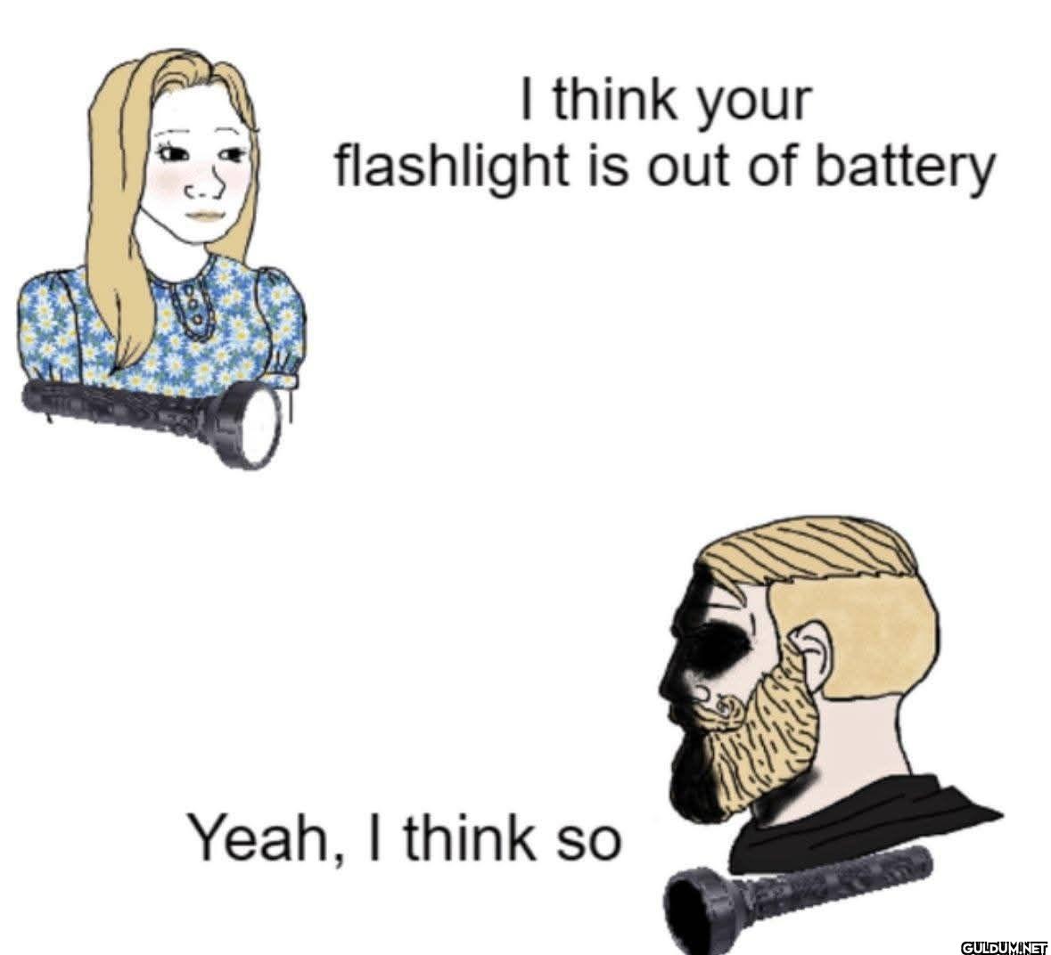 I think your flashlight is...