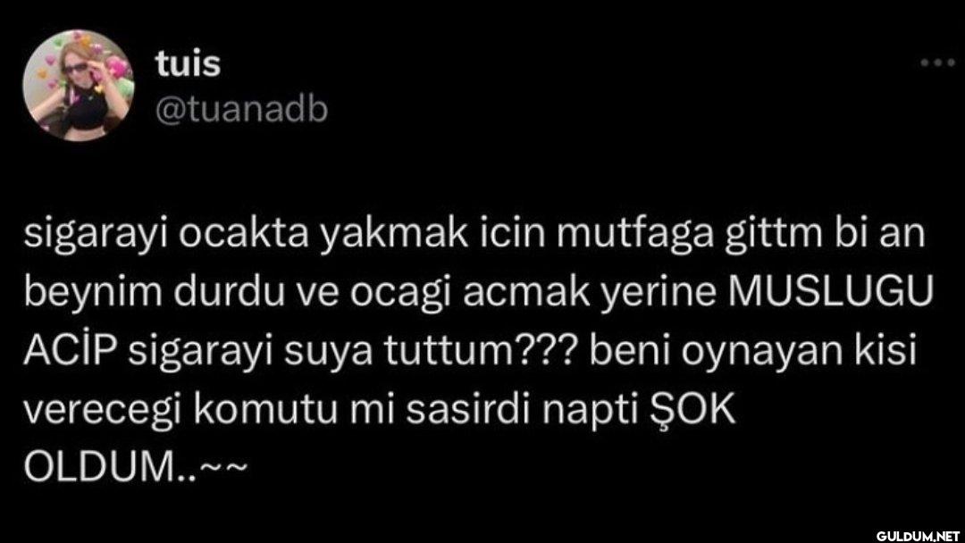 sigarayi ocakta yakmak...