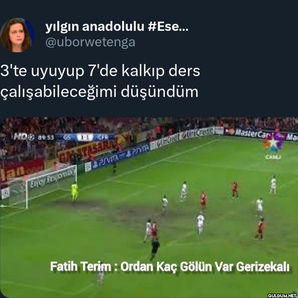 3'te uyuyup 7'de kalkıp...