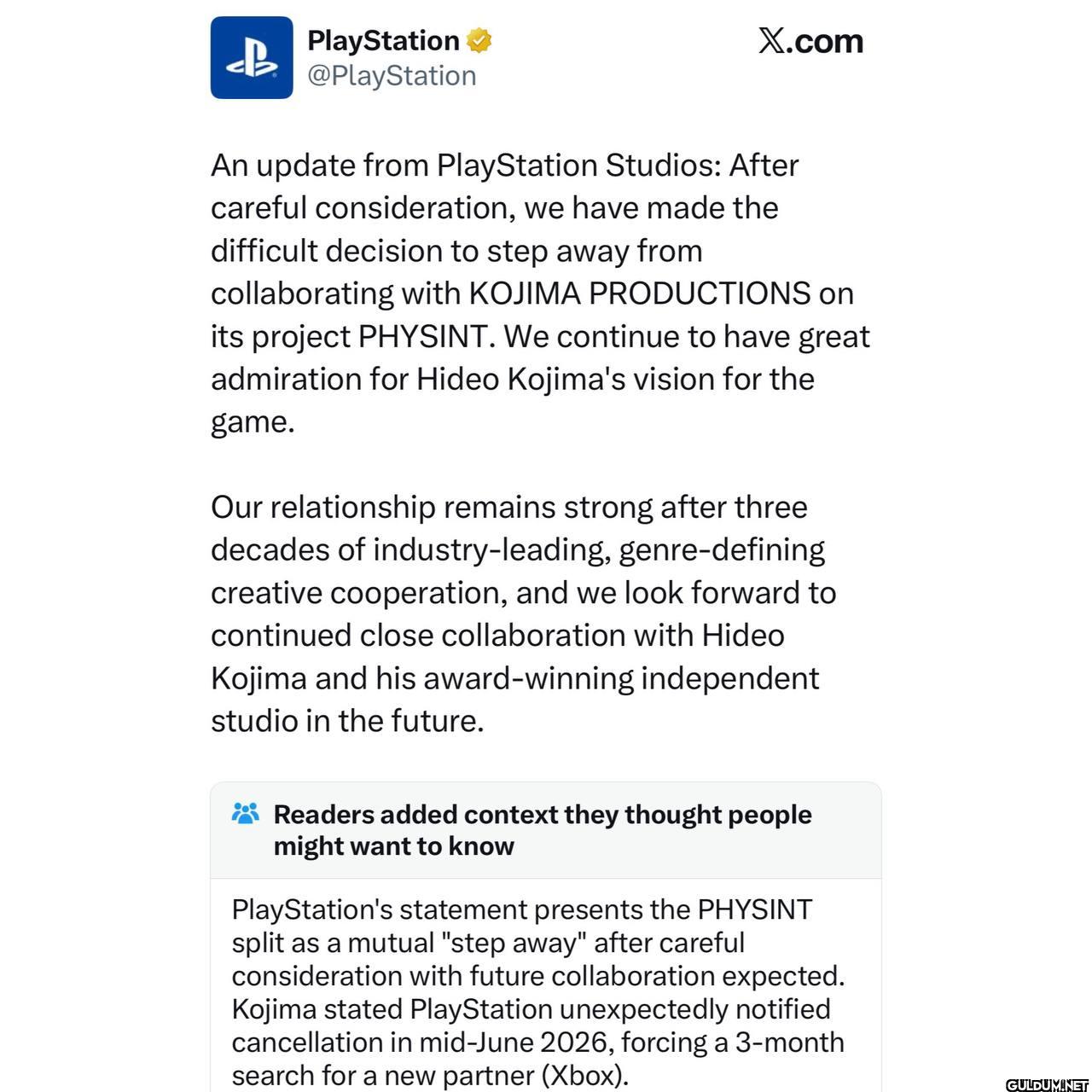 Kojima'nın PlayStation'ı...