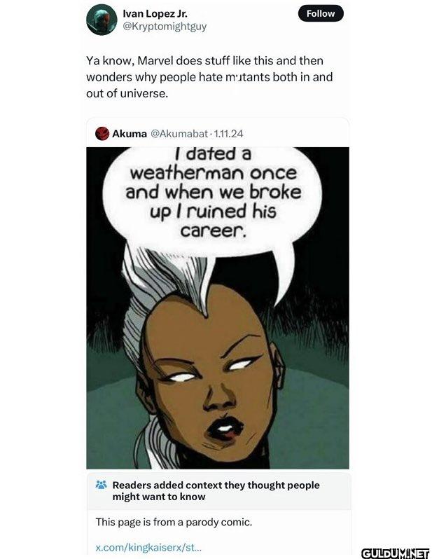 Follow Ya know, Marvel...