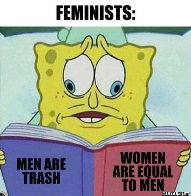 👀    FEMINISTS: MEN ARE...