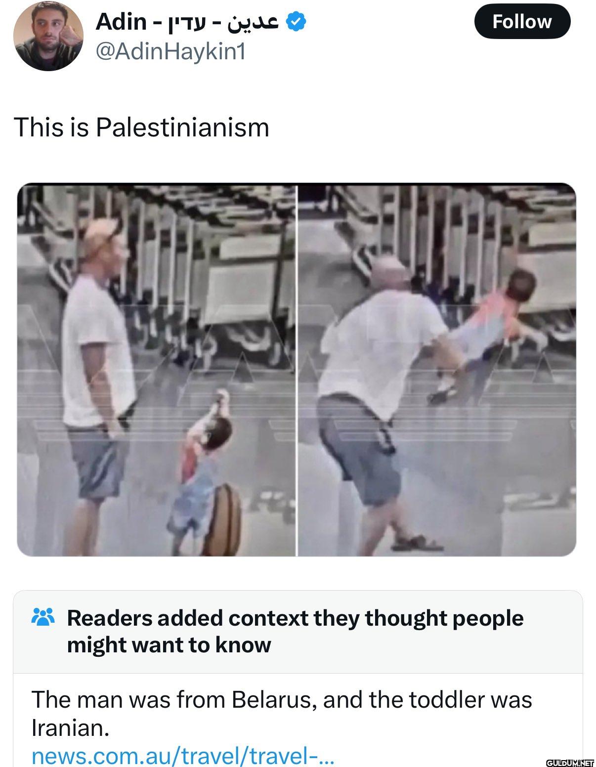 This is Palestinianism...