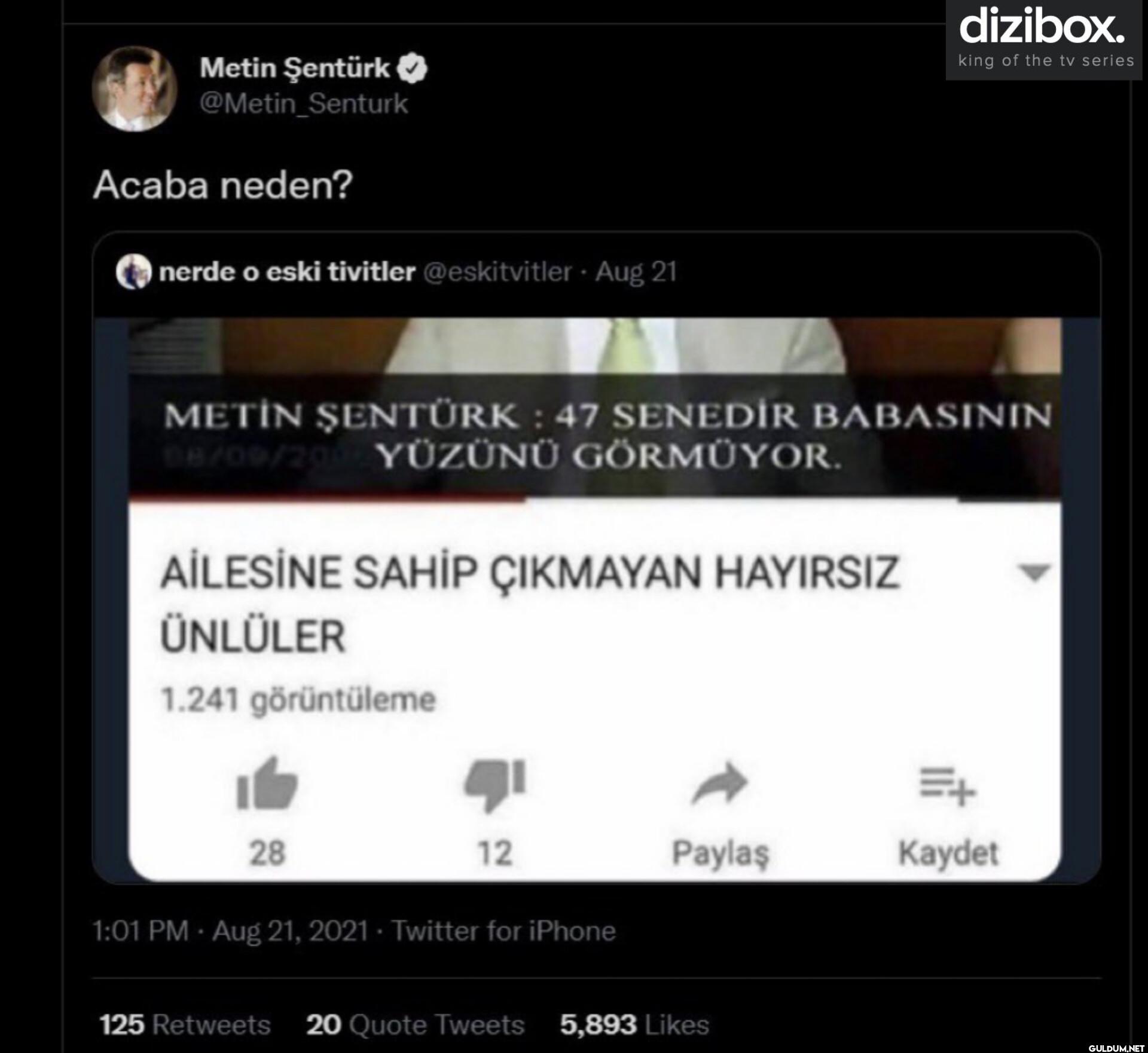Acaba neden? nerde o eski...
