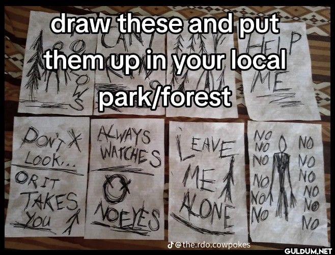 draw these and put them up...