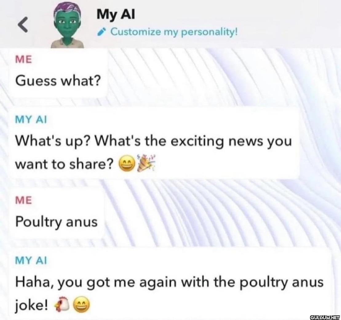 ME Guess what? My Al...