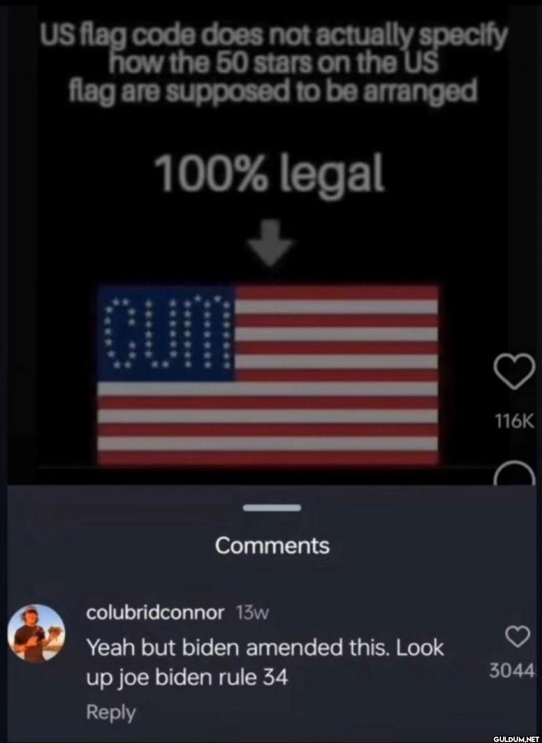 US flag code does not...