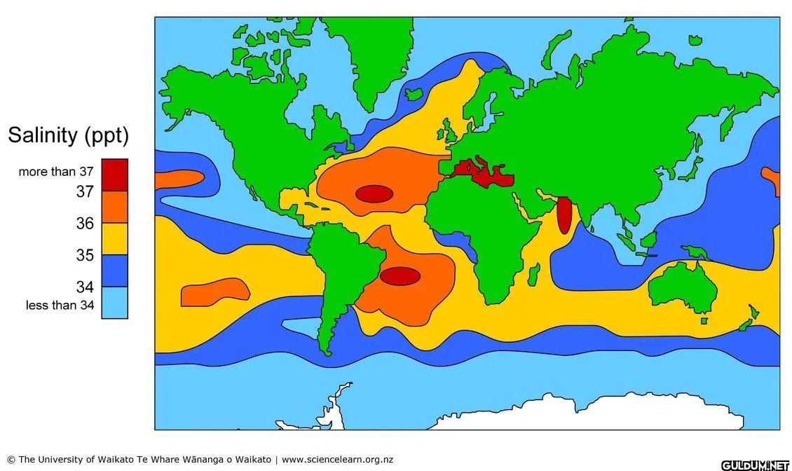 Map of Ocean Salinity   ...