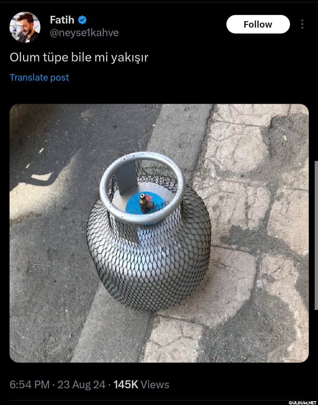 Olum tüpe bile mi yakışır...