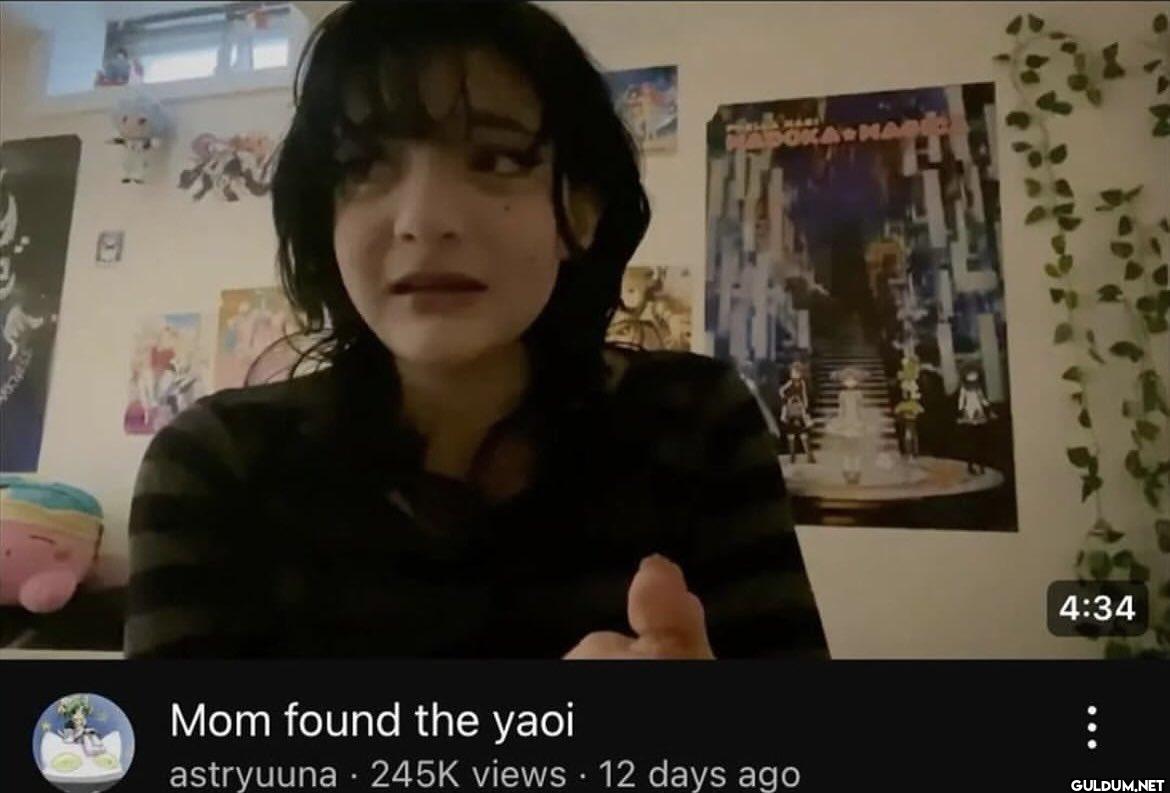 Mom found the yaoi...