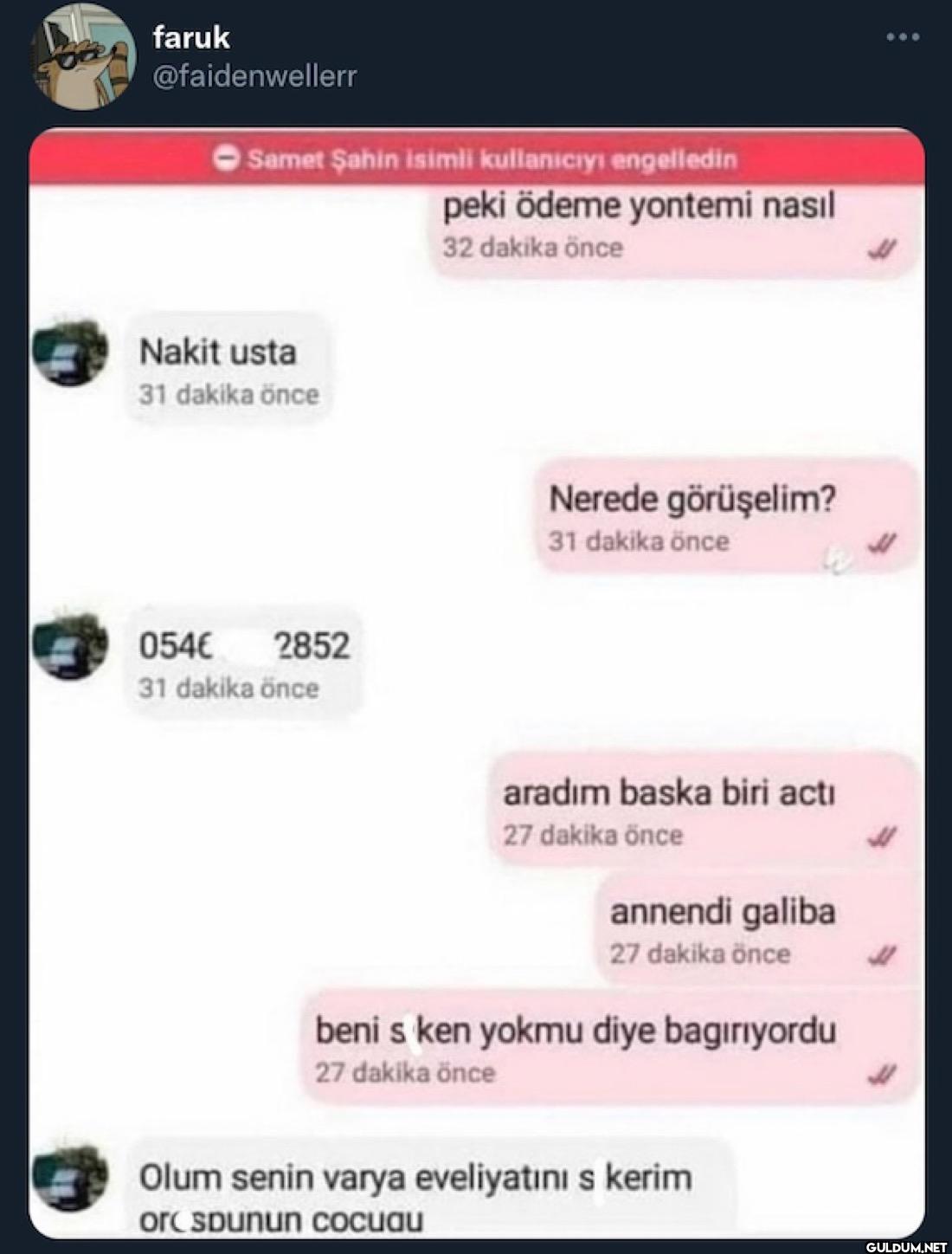 Samet Şahin isimli...