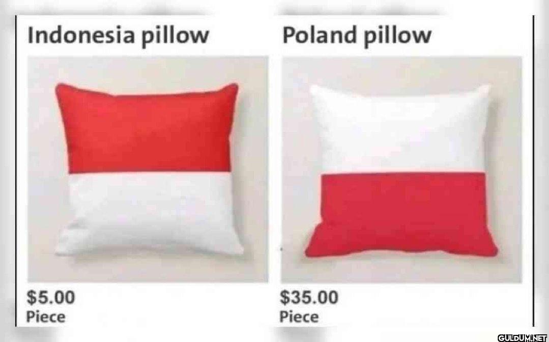 Indonesia pillow Poland...