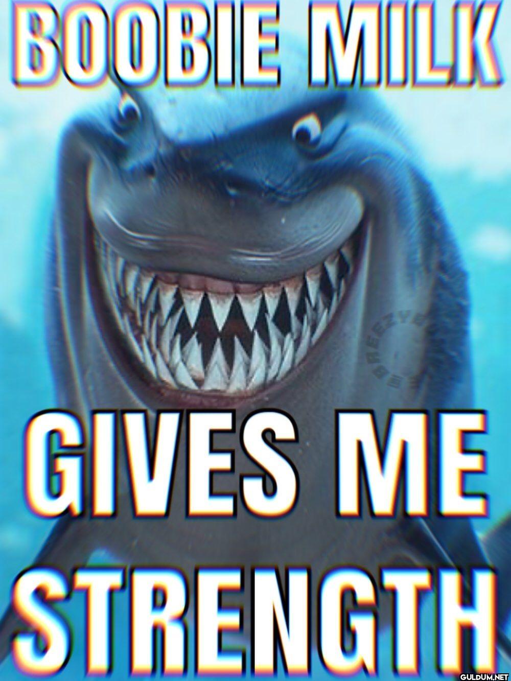 BOOBIE MILK GIVES ME STRENGTH