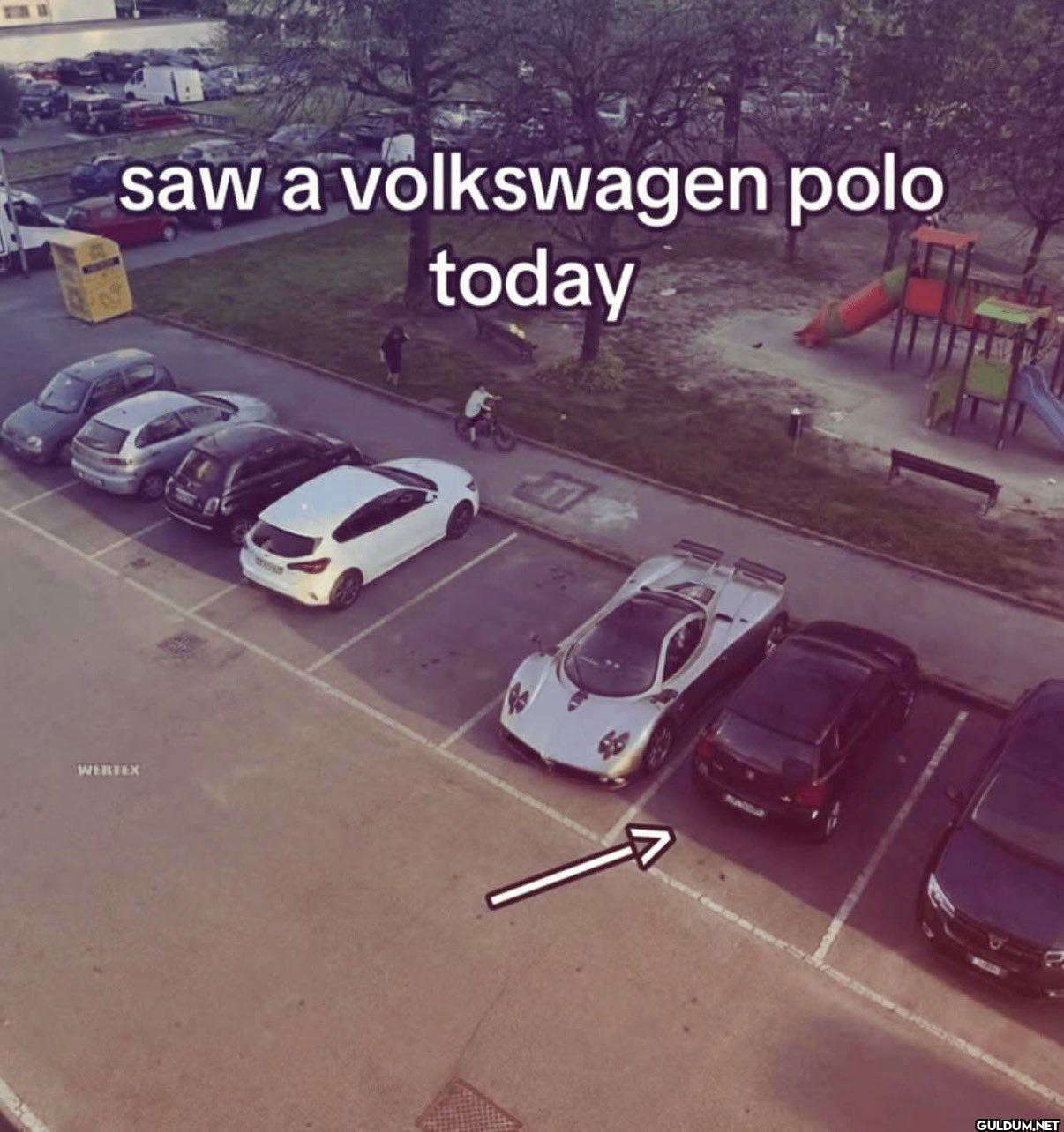 saw a volkswagen polo today