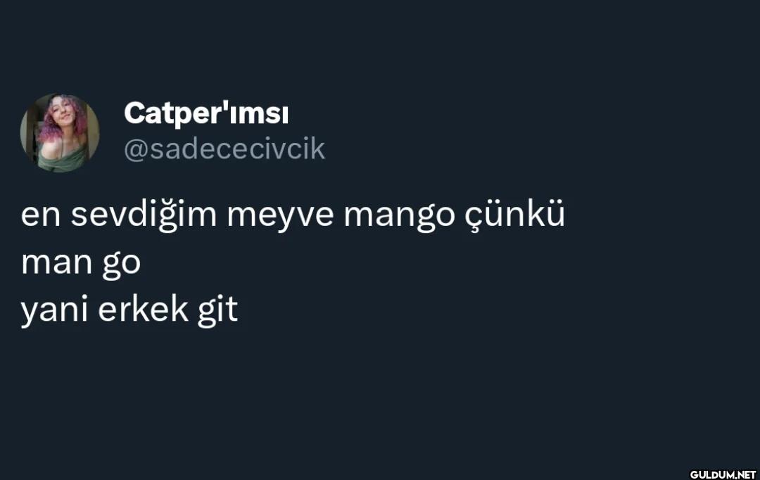 en sevdiğim meyve mango...