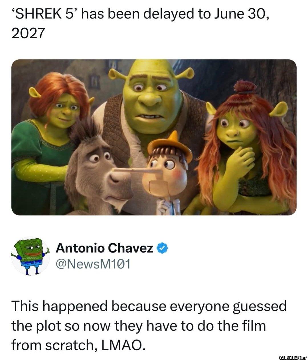 😂😂    'SHREK 5' has been...
