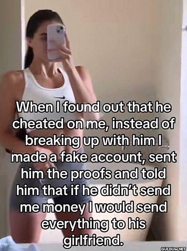 When I found out that he...