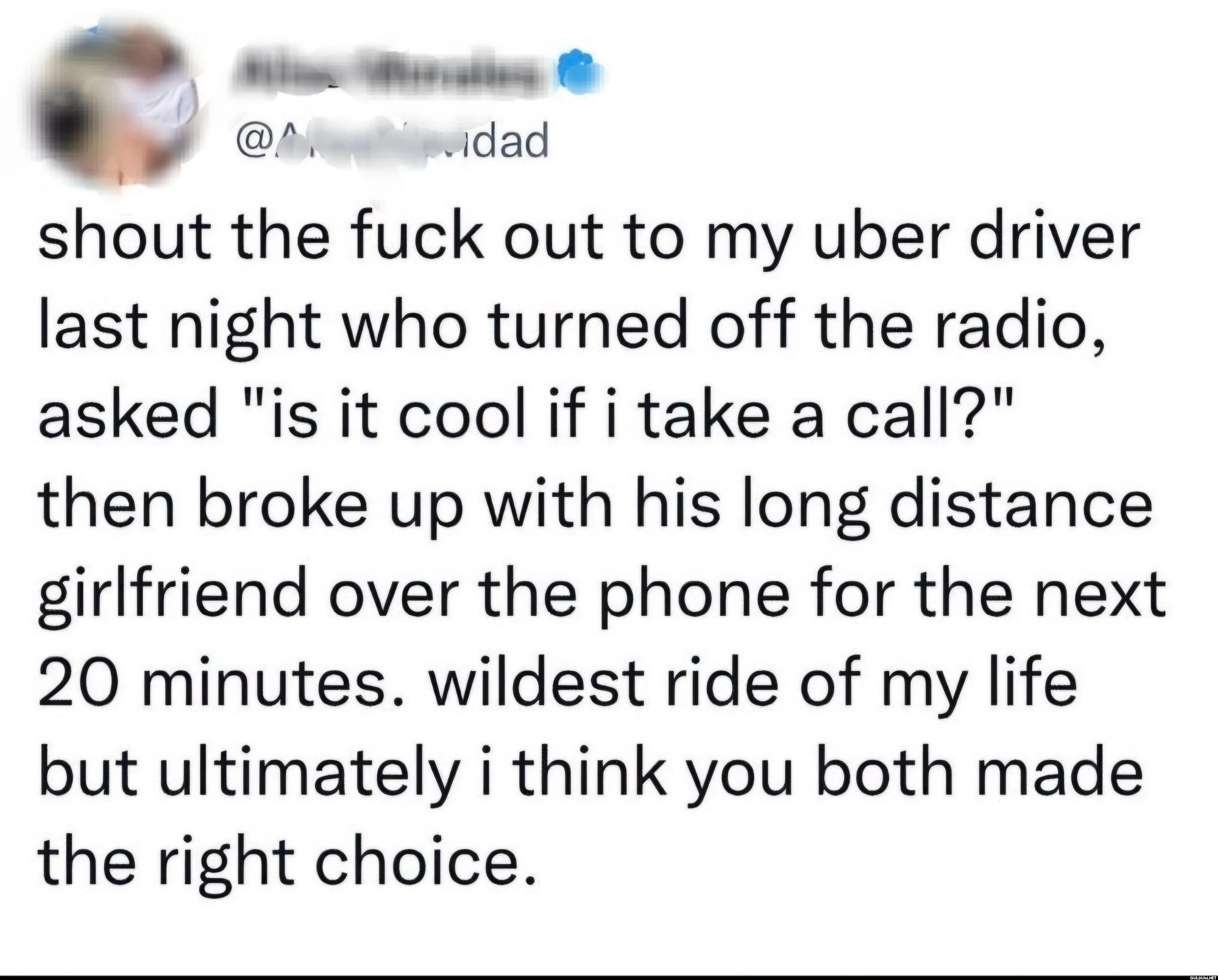 At least he wasn't trying...