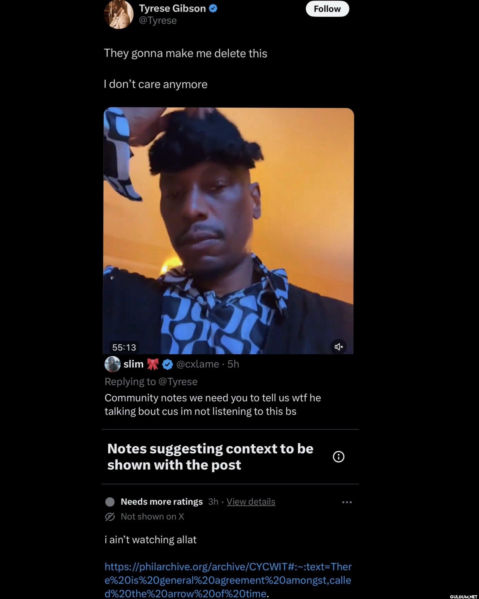 They gonna make me delete...